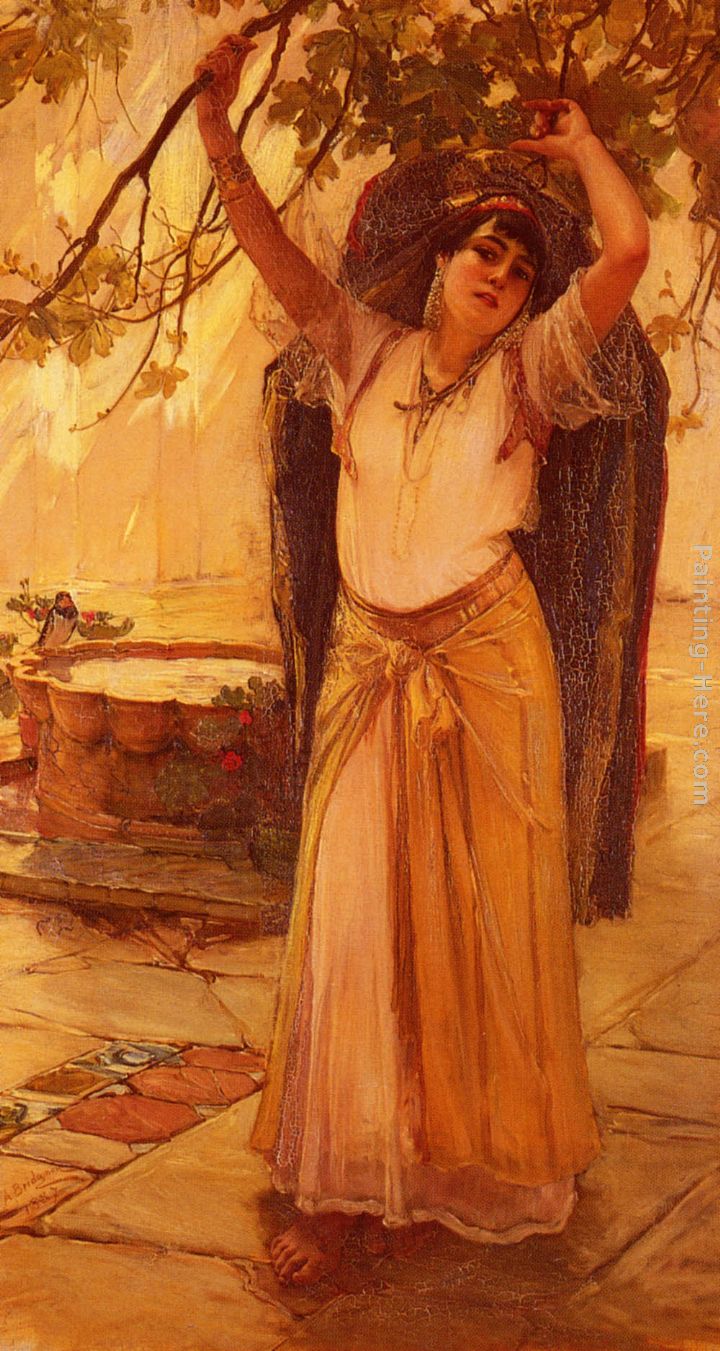 Spanish Lady painting - Frederick Arthur Bridgman Spanish Lady art painting